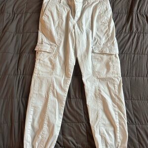 Jessica Simpson White Jogger Track Pants